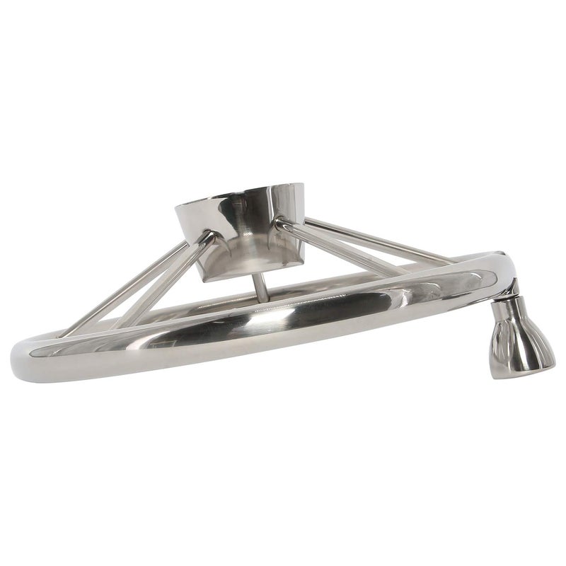 NovelBee 5 Spoke Dia.13-1/2" Stainless Steel Boat Steering Wheel with Control Knob and Cap - Image 3